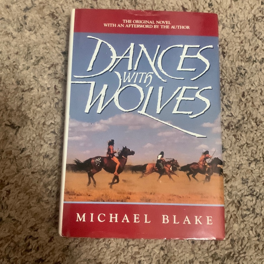 Dances with wolves book. Good condition. Hard cover